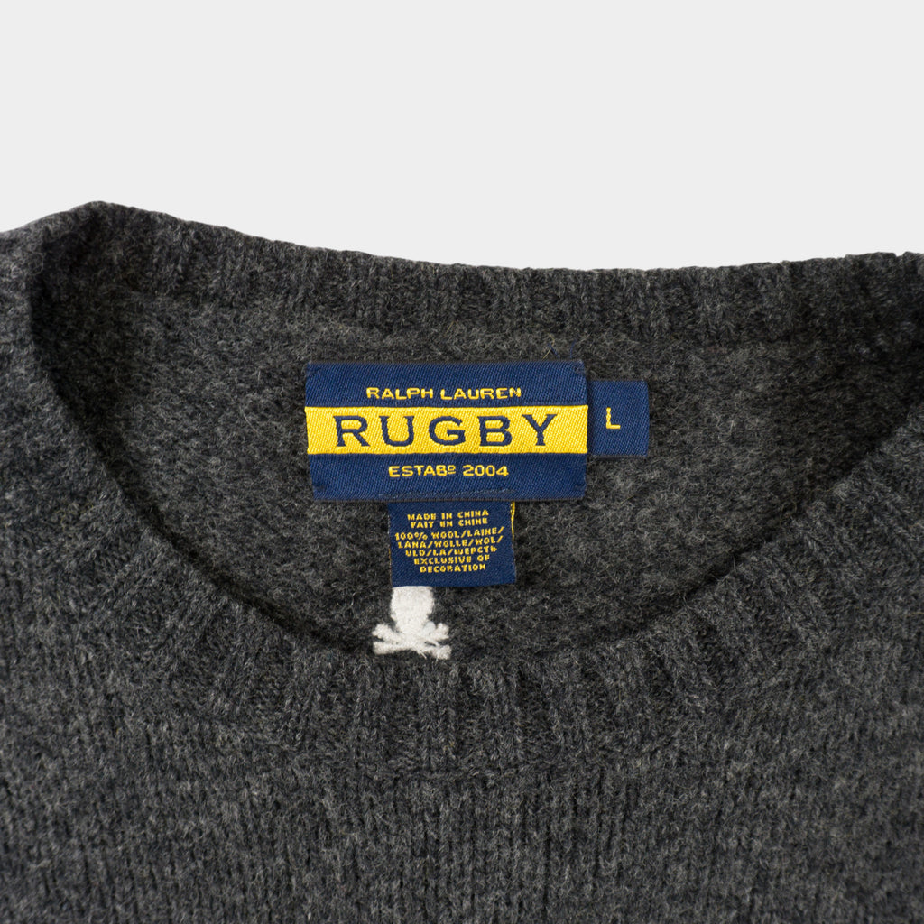 Ralph Lauren Rugby Сив Вълнен Пуловер
