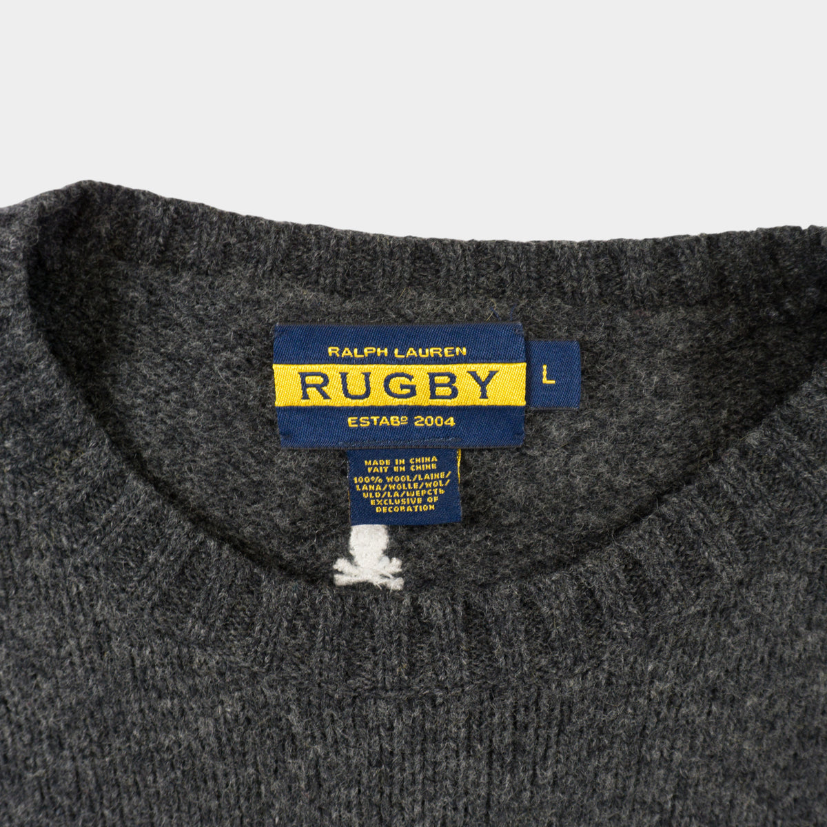 Ralph Lauren Rugby Сив Вълнен Пуловер