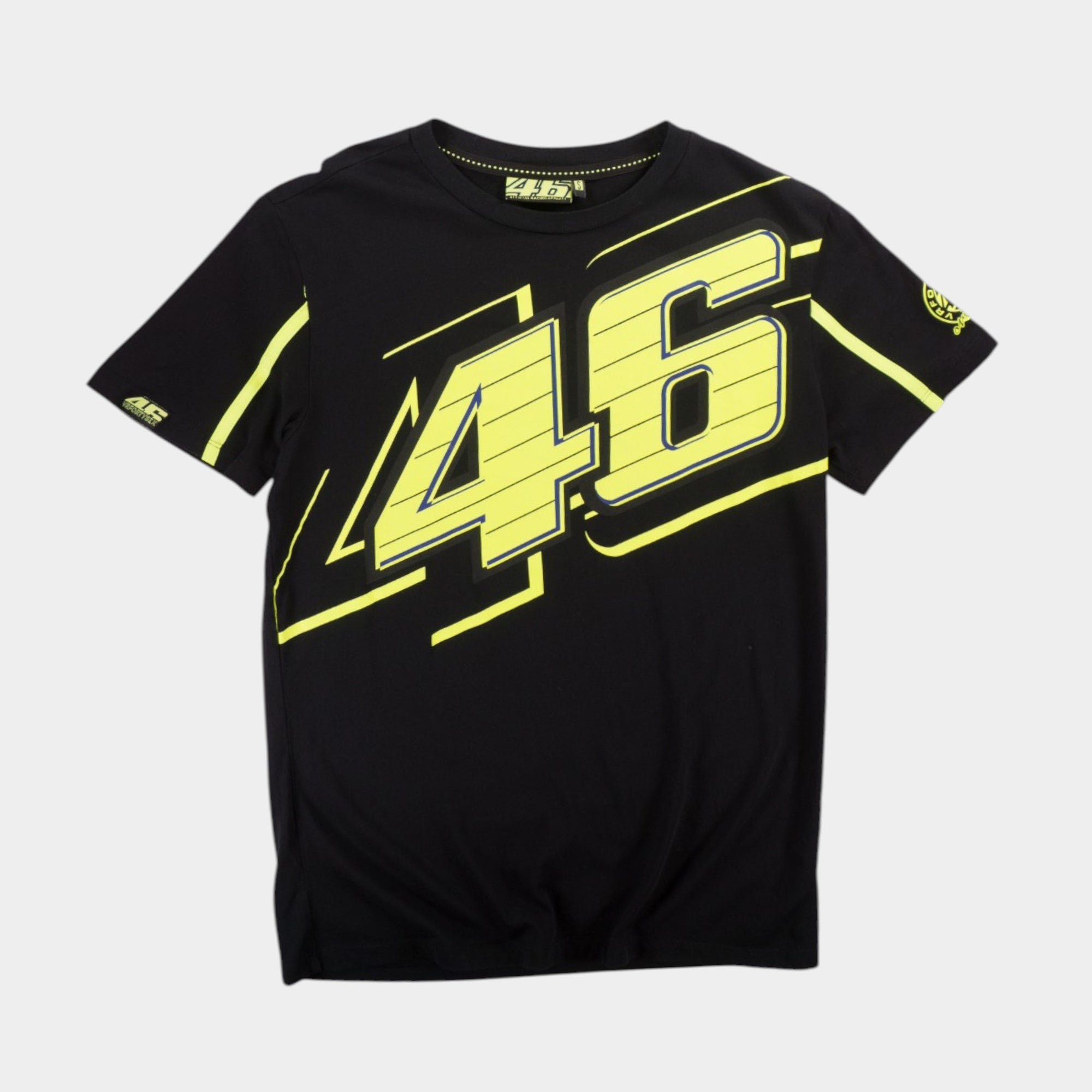 46 Racing Черна Тениска с Графика