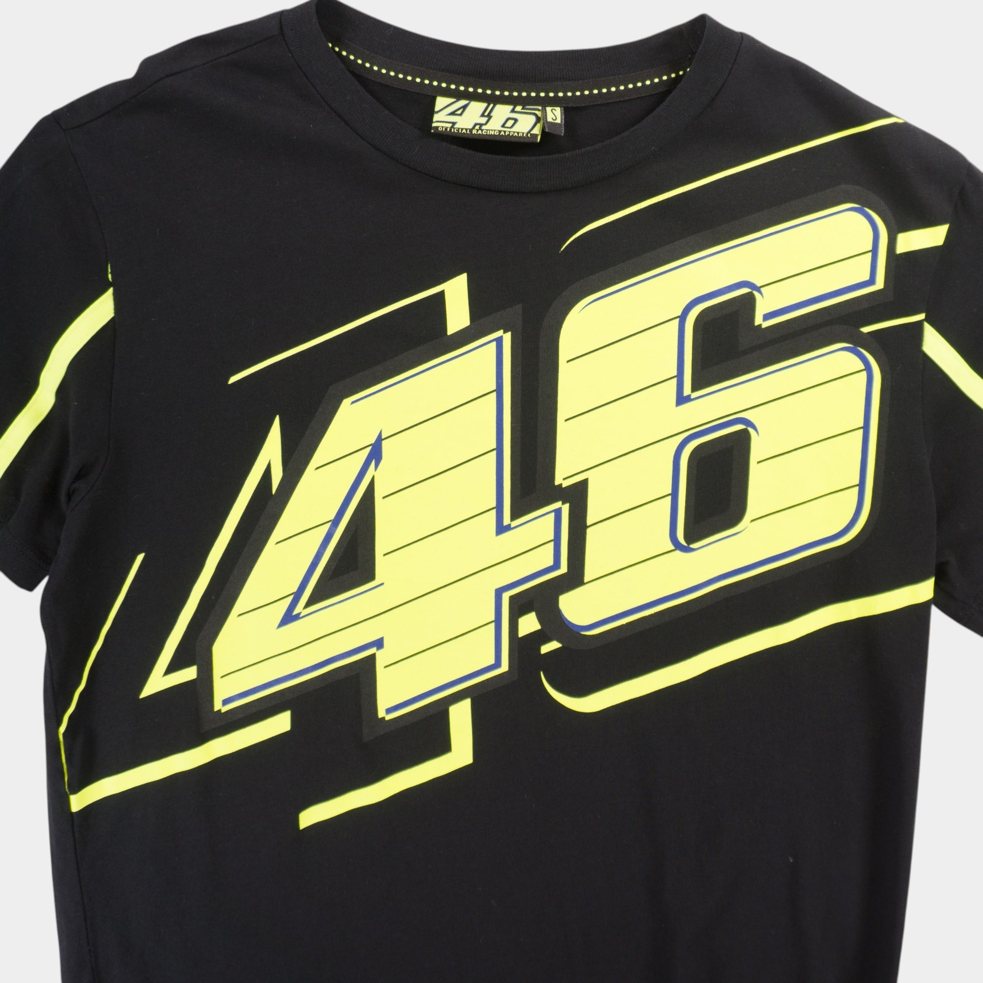 46 Racing Черна Тениска с Графика