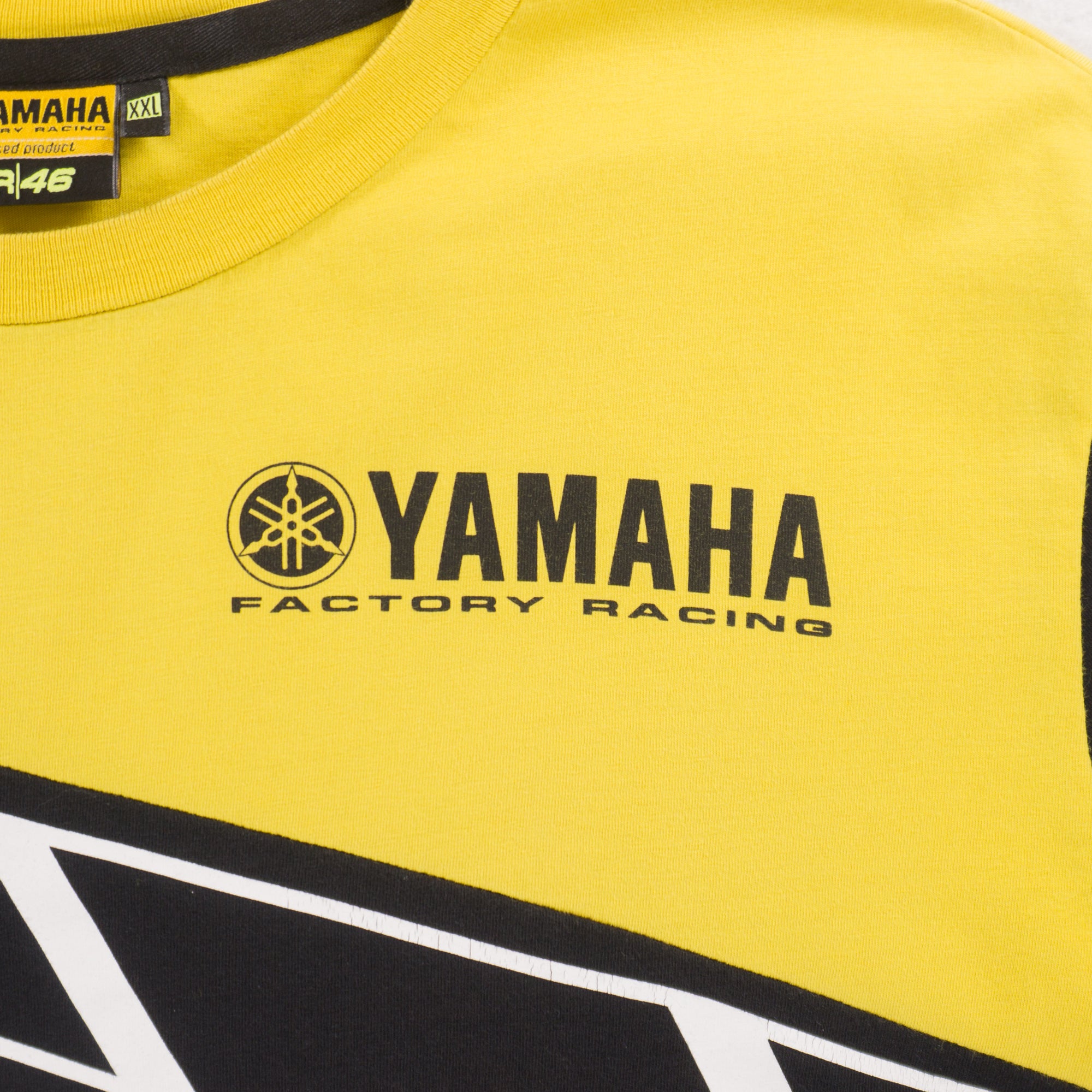 Yamaha VR/46 Черна Тениска с Графика