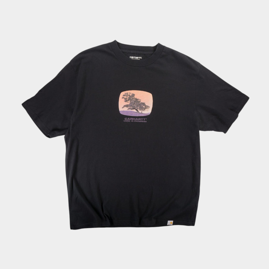 Carhartt WIP Черна Тениска с Графика