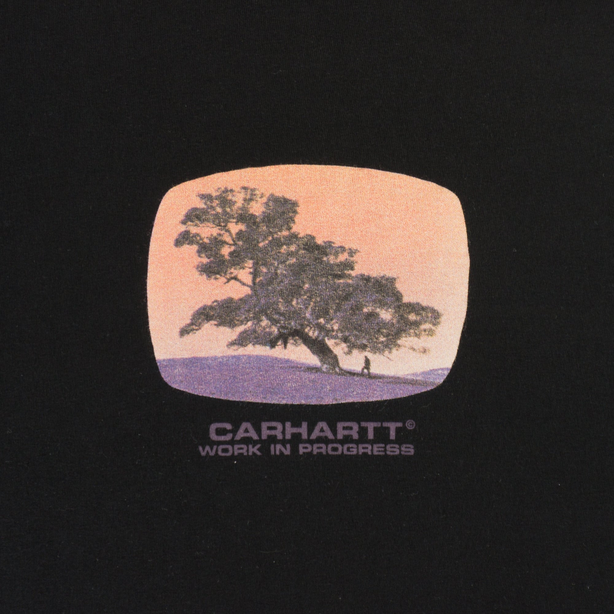Carhartt WIP Черна Тениска с Графика