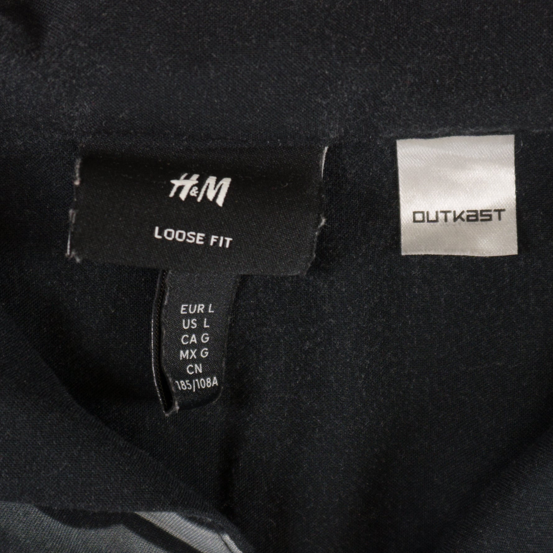 H&M X Outkast Черна Риза с Графика