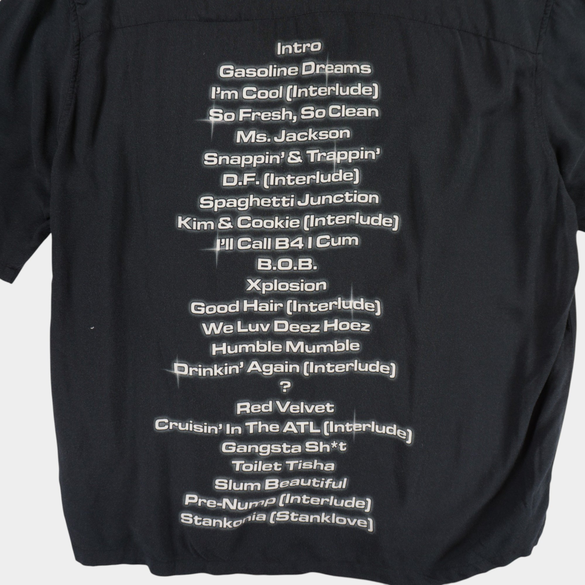H&M X Outkast Черна Риза с Графика