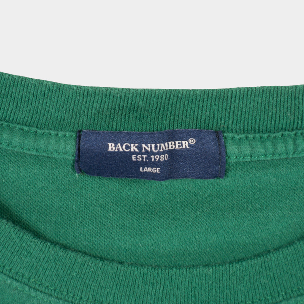Back Number Зелена Винтидж Тениска