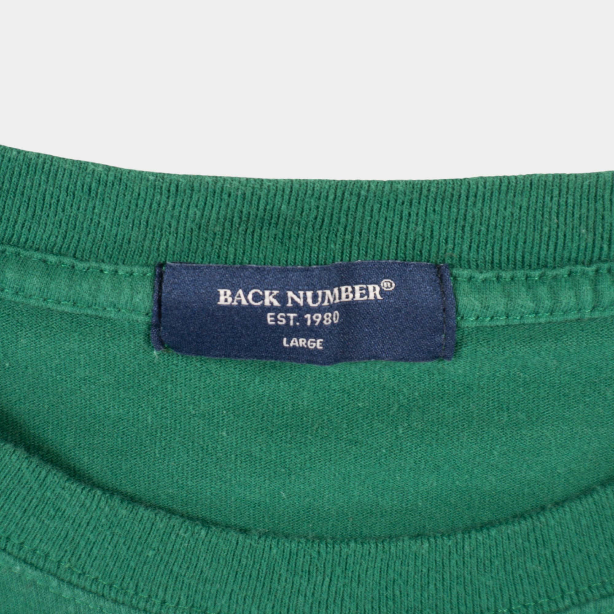 Back Number Зелена Винтидж Тениска