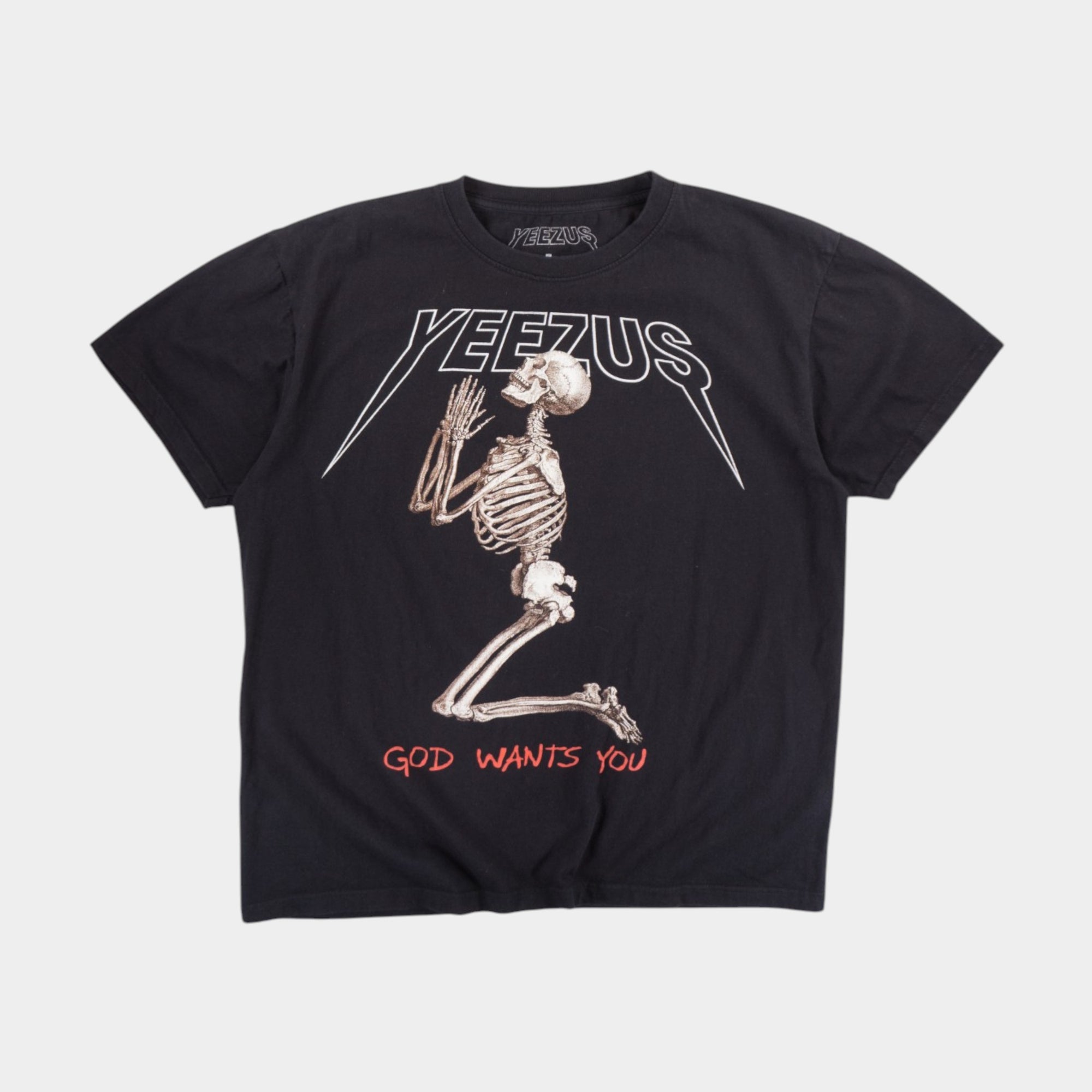 Yeezus Черна Тениска с Графика