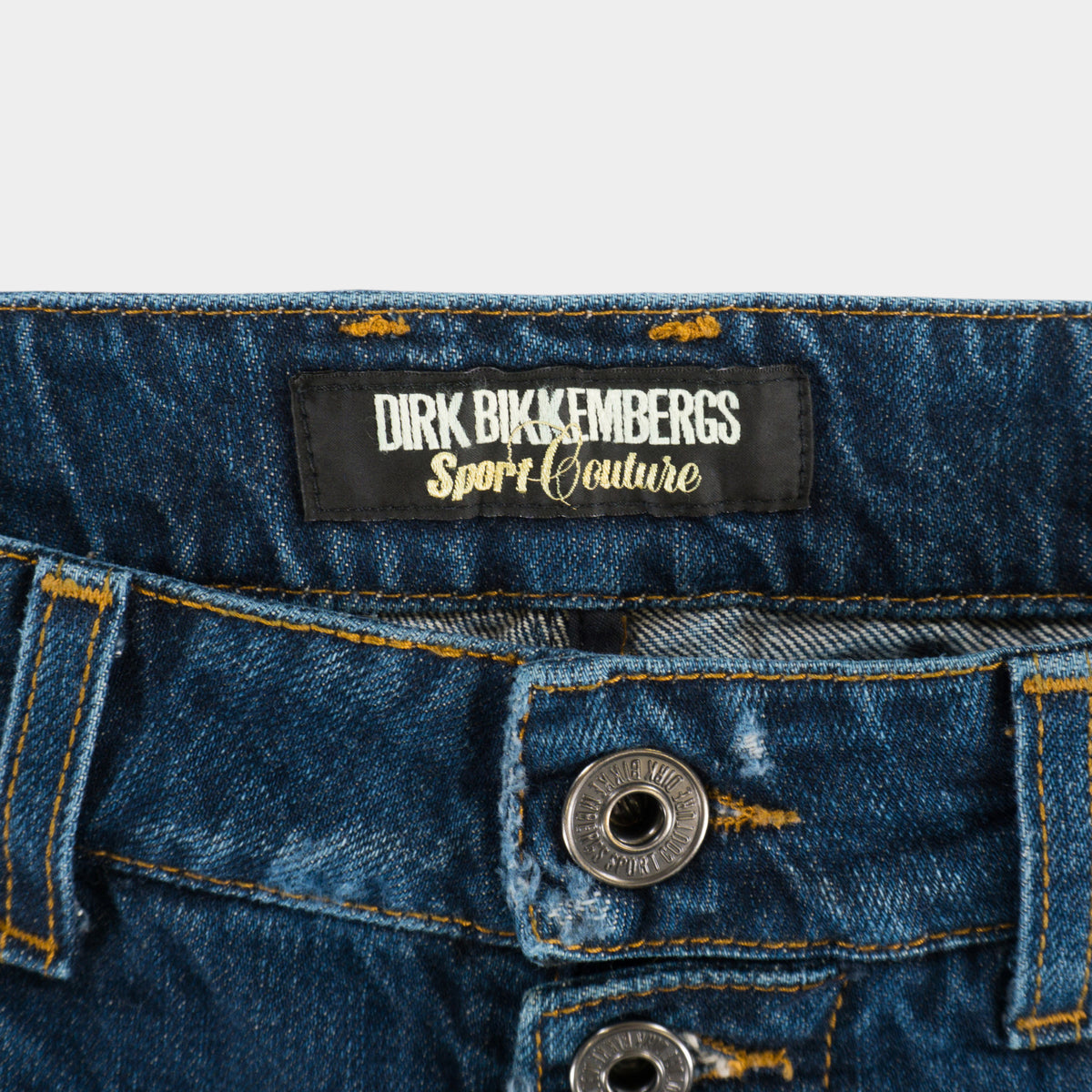 Dirk Bikkembergs Sport Couture Винтидж 2000-те Сини Дънки