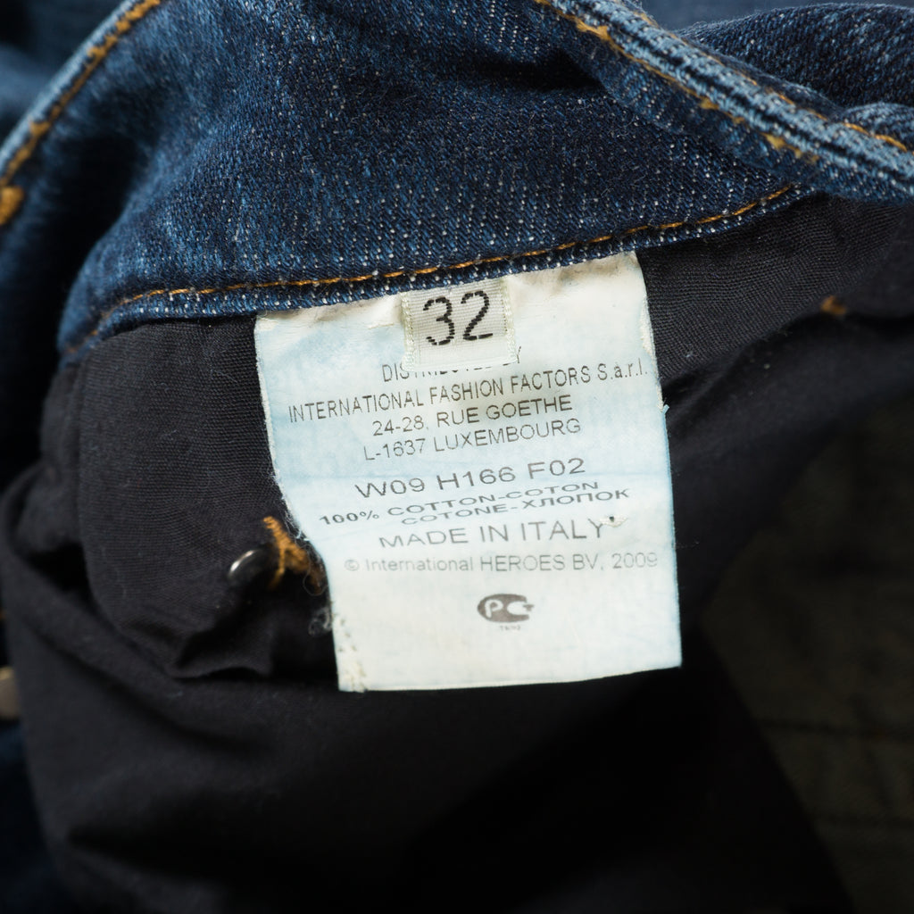 Dirk Bikkembergs Sport Couture Винтидж 2000-те Сини Дънки