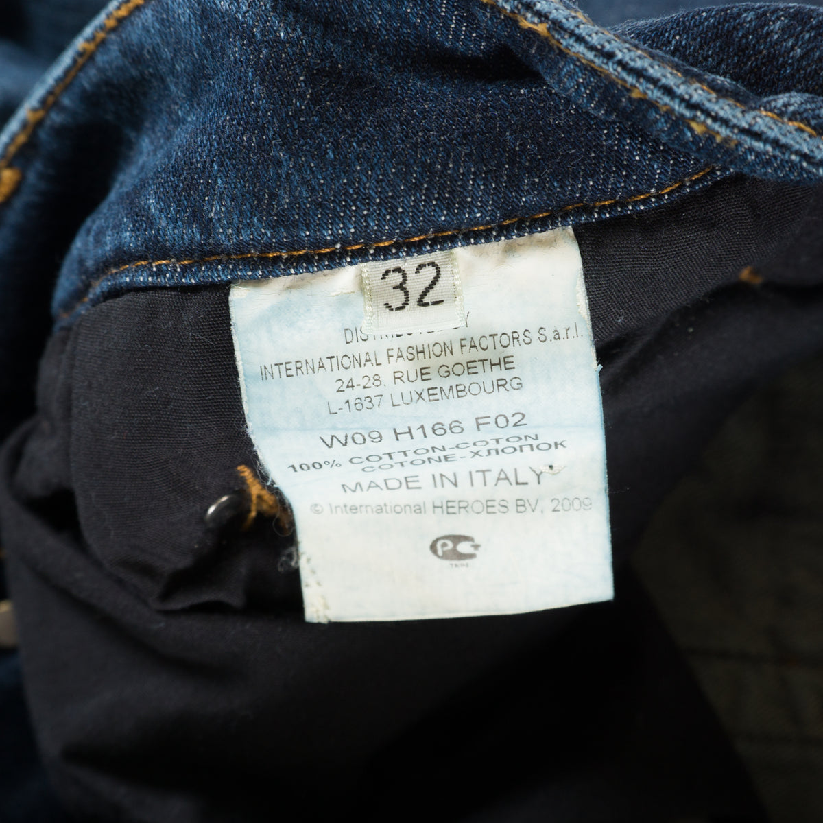 Dirk Bikkembergs Sport Couture Винтидж 2000-те Сини Дънки