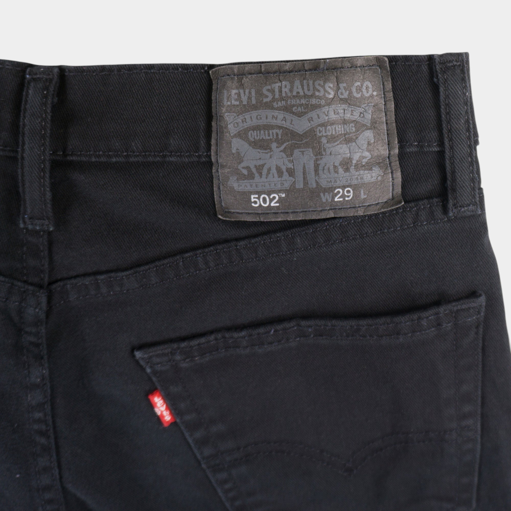 Levi's 502 Черни Къси Дънки