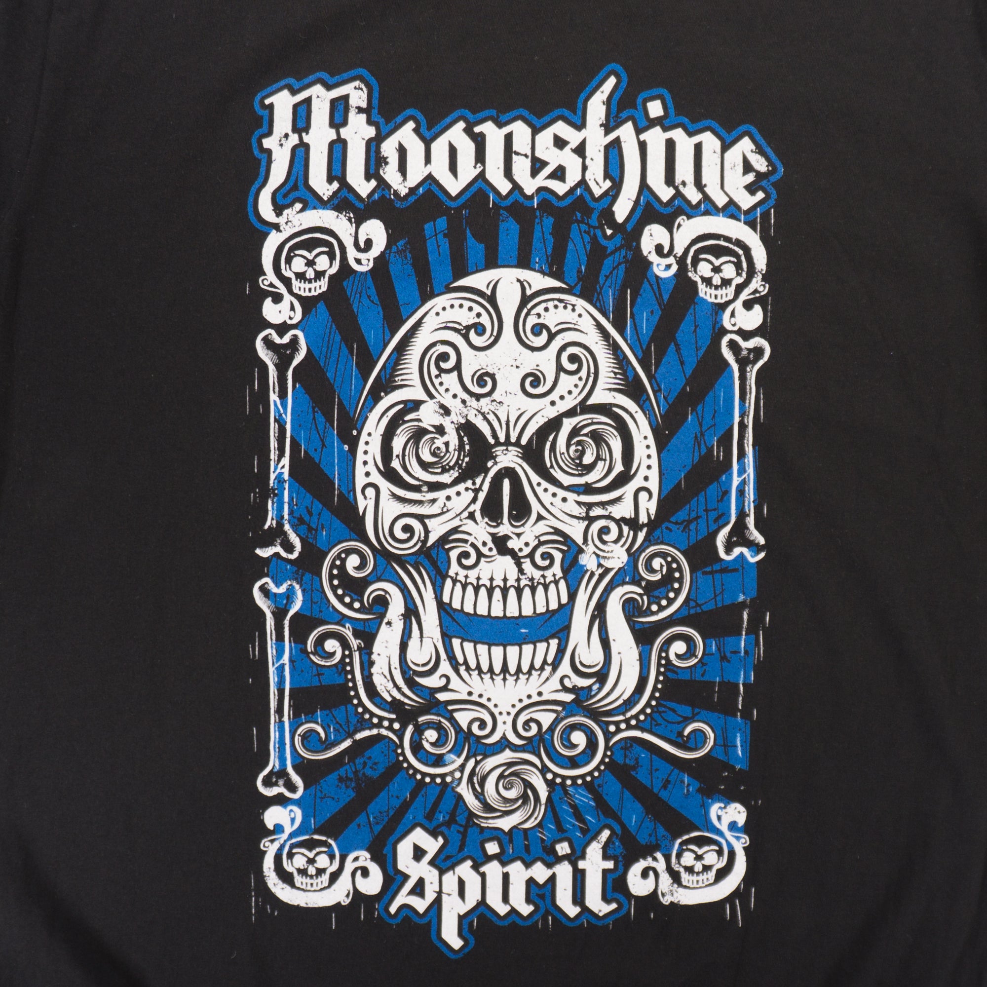 Moonshine Черна Тениска с Графика
