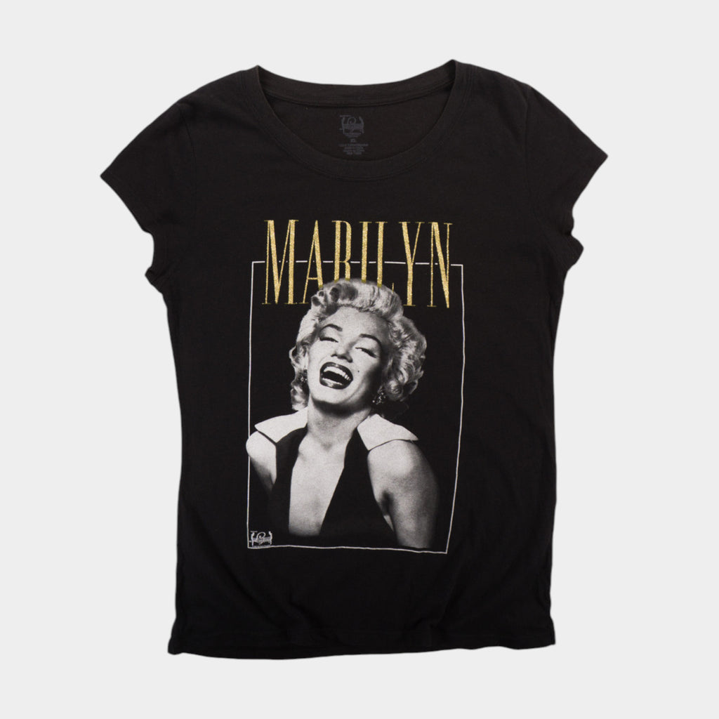 Marilyn Monroe Черна Тениска с Графика