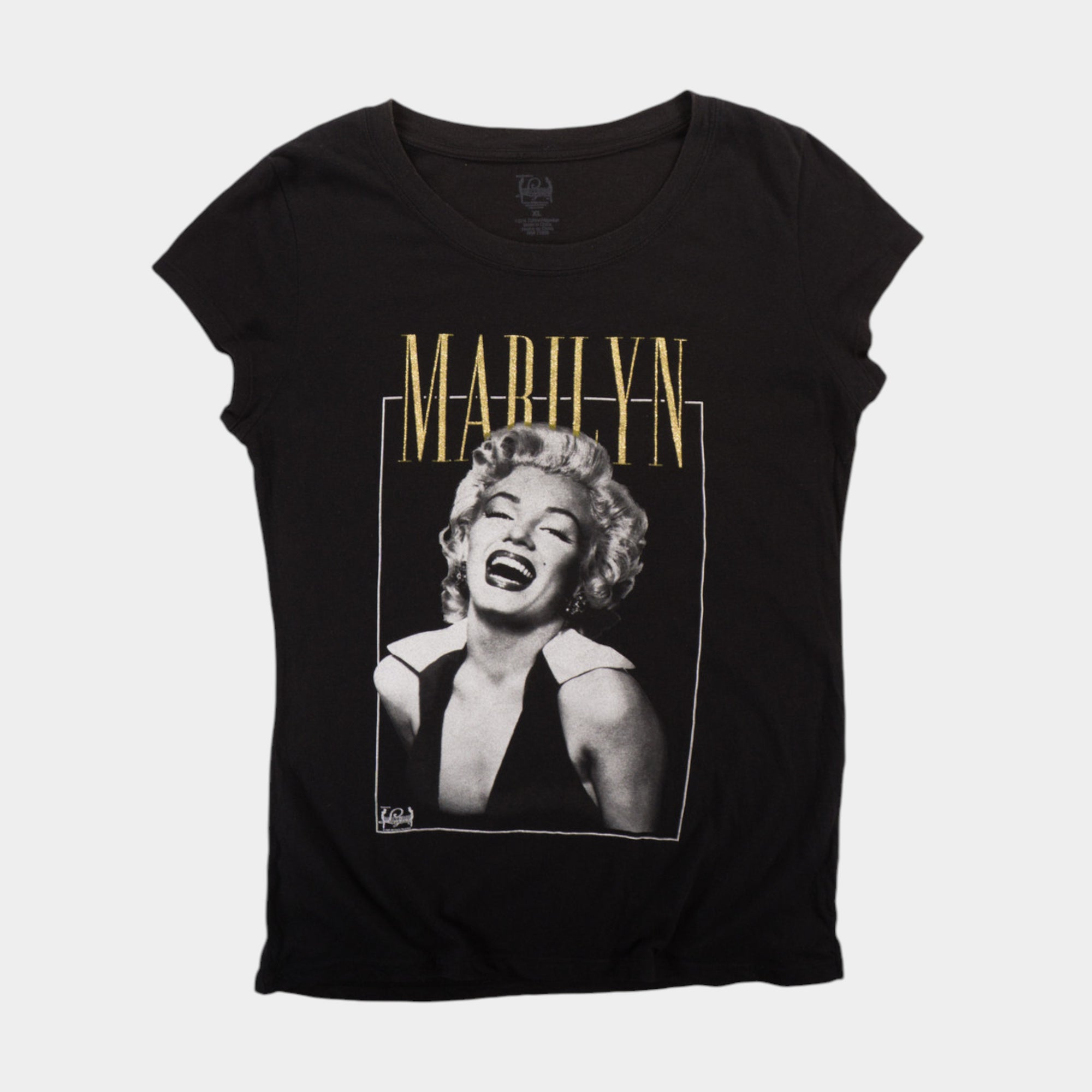 Marilyn Monroe Черна Тениска с Графика