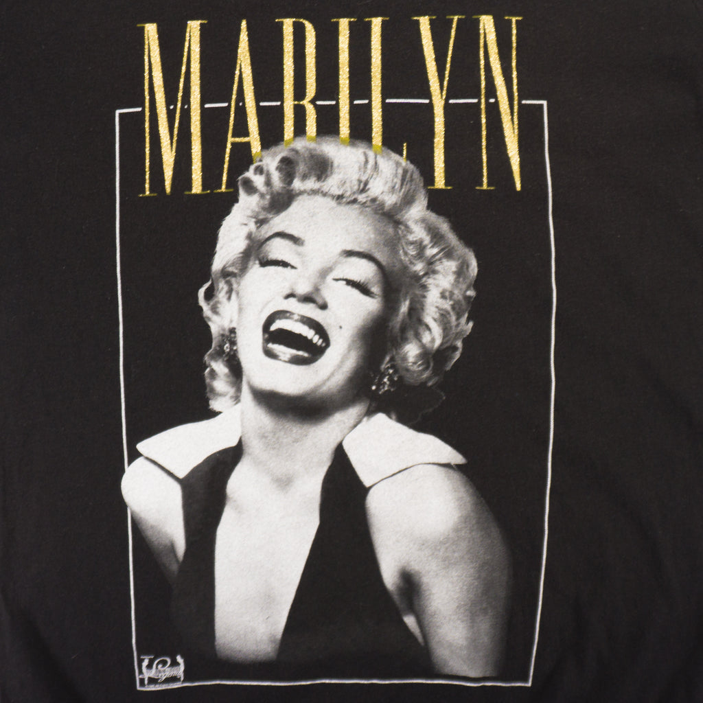 Marilyn Monroe Черна Тениска с Графика