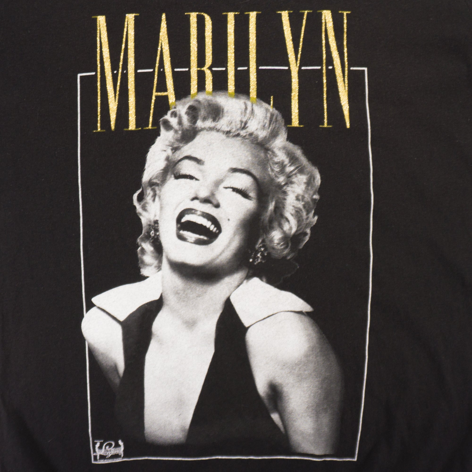 Marilyn Monroe Черна Тениска с Графика