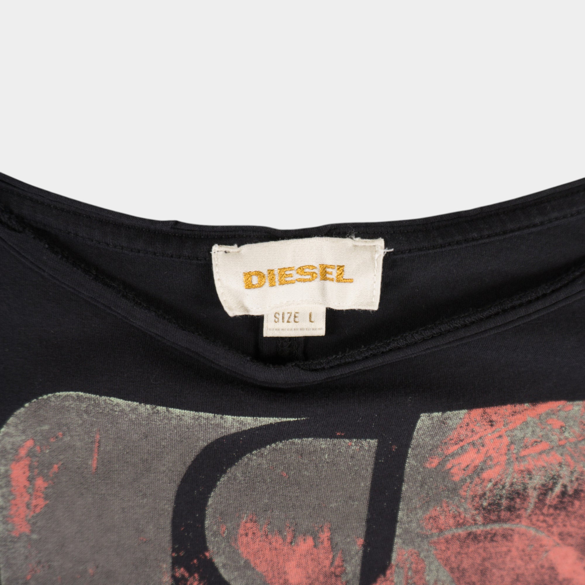 Diesel Черна Тениска с Графика
