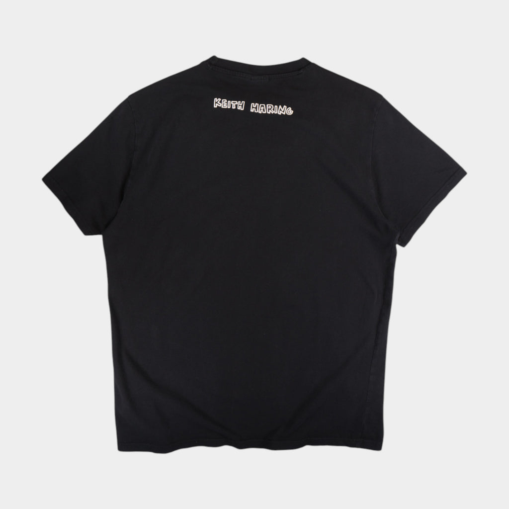 H&M X Keith Haring Черна Тениска с Графика