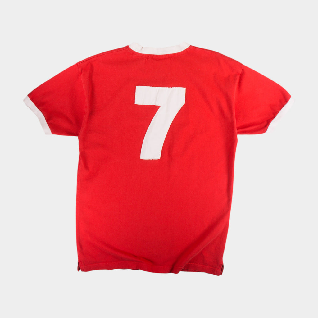 Score Draw Liverpool FC Винтидж 2000те Червена Тениска