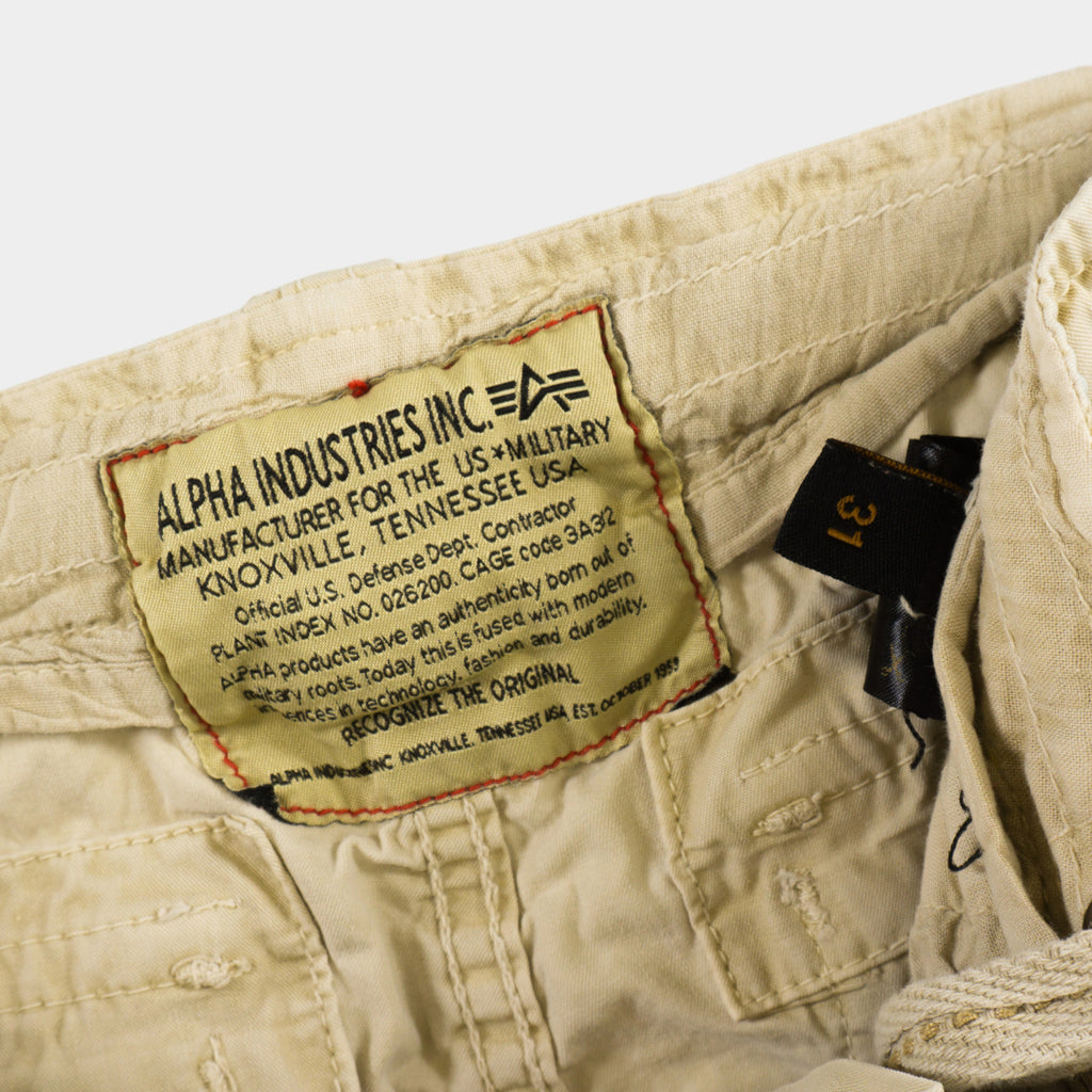 Alpha Industries Бежови Къси Карго Панталони