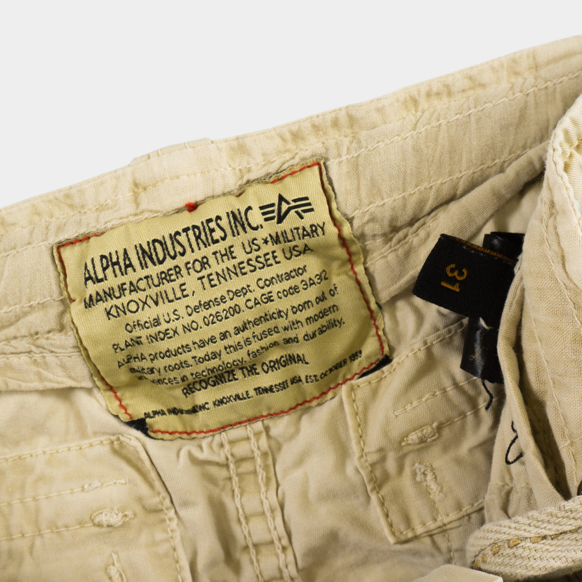 Alpha Industries Бежови Къси Карго Панталони