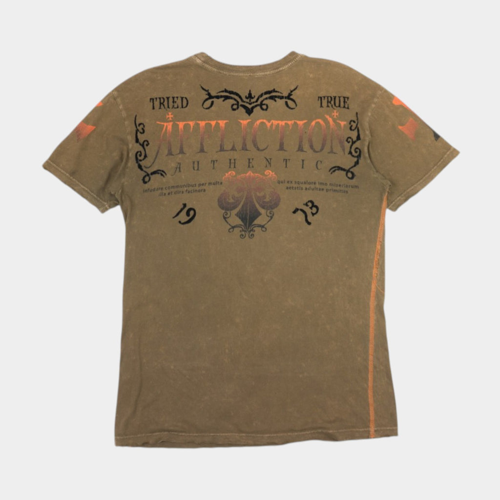 Affliction Y2K Distressed Тениска