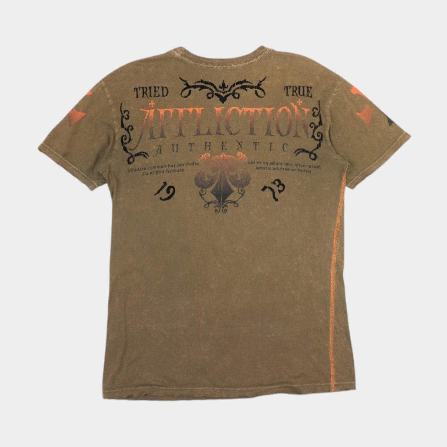 Affliction Y2K Distressed Тениска