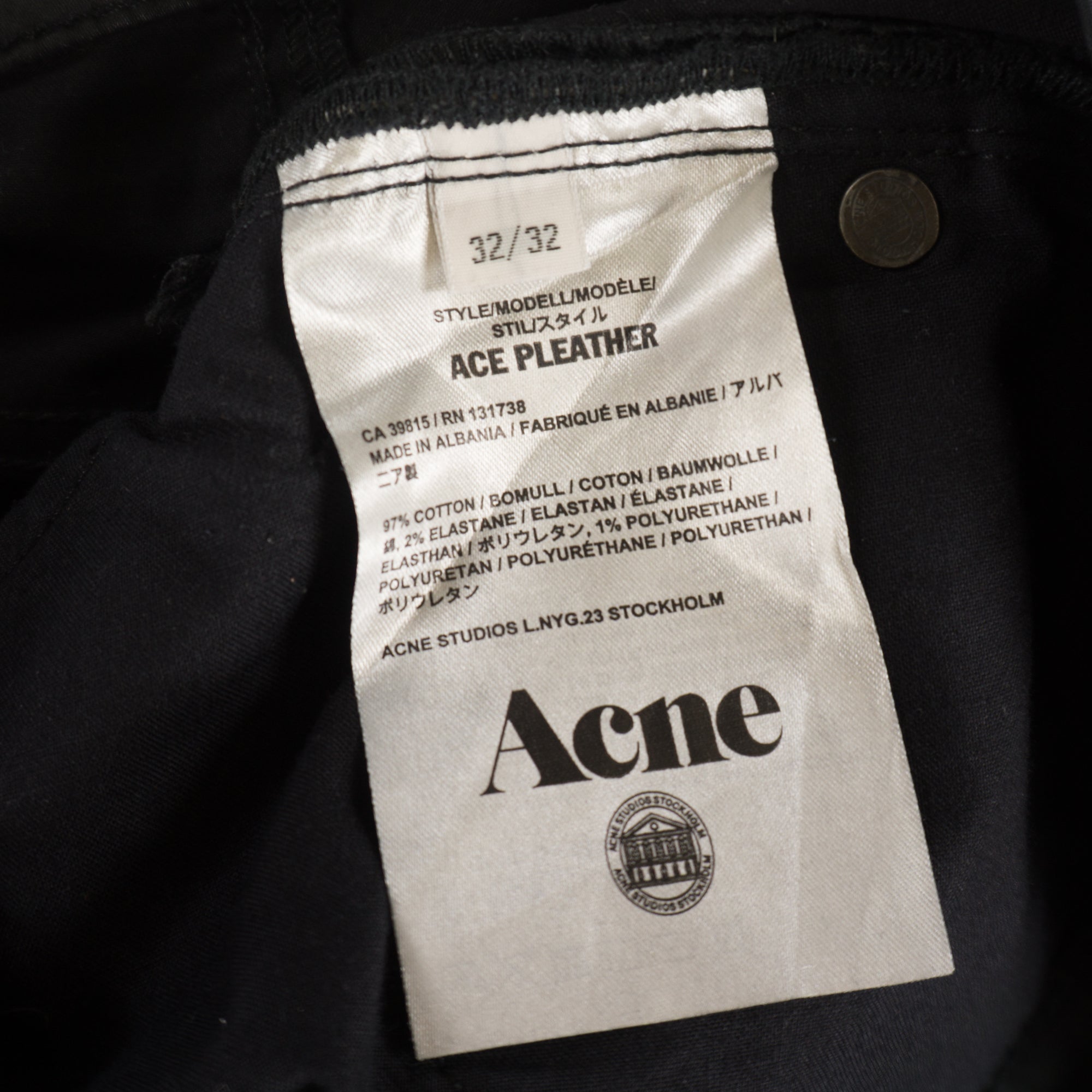 Acne Studios Черни Дънки