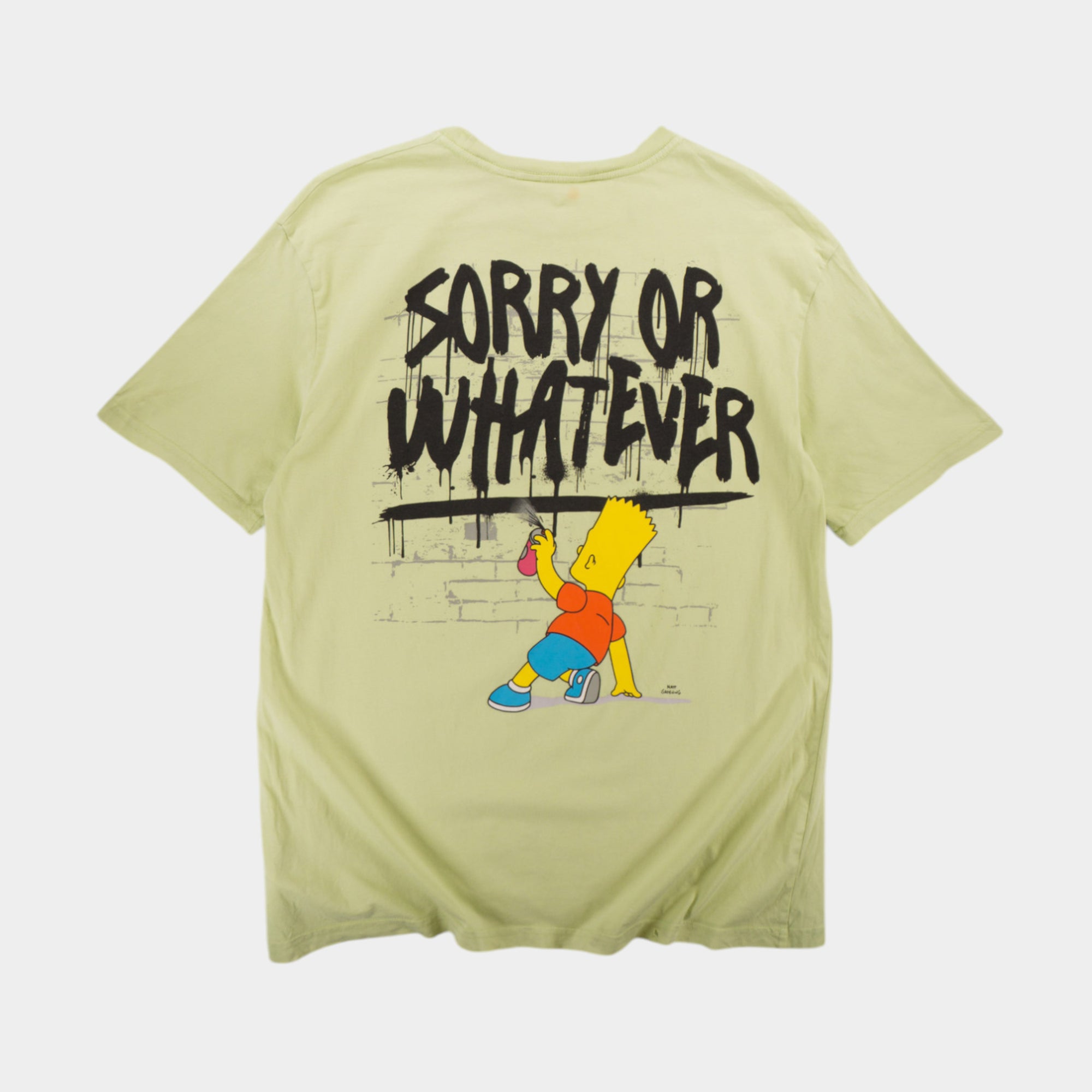 H&M x The Simpsons Зелена Тениска с Графика