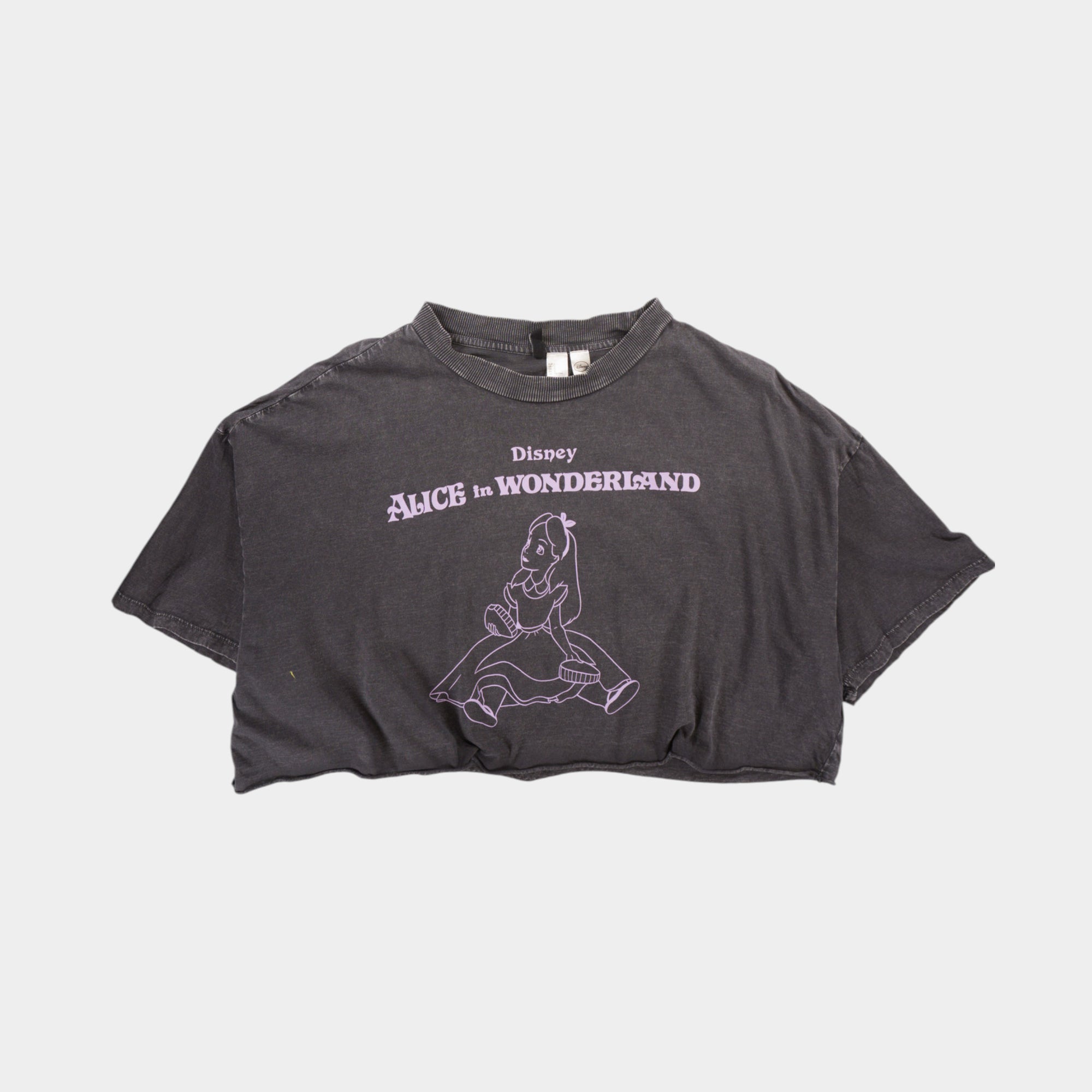 H&M X Disney Alice in Wonderland Сива Тениска с Графика