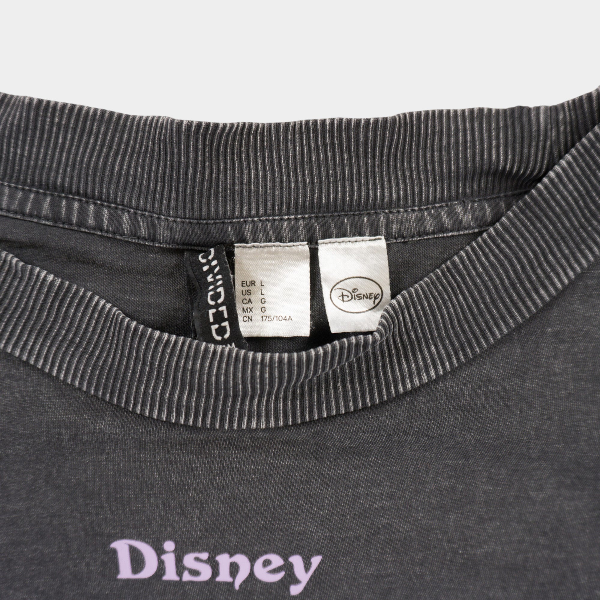 H&M X Disney Alice in Wonderland Сива Тениска с Графика