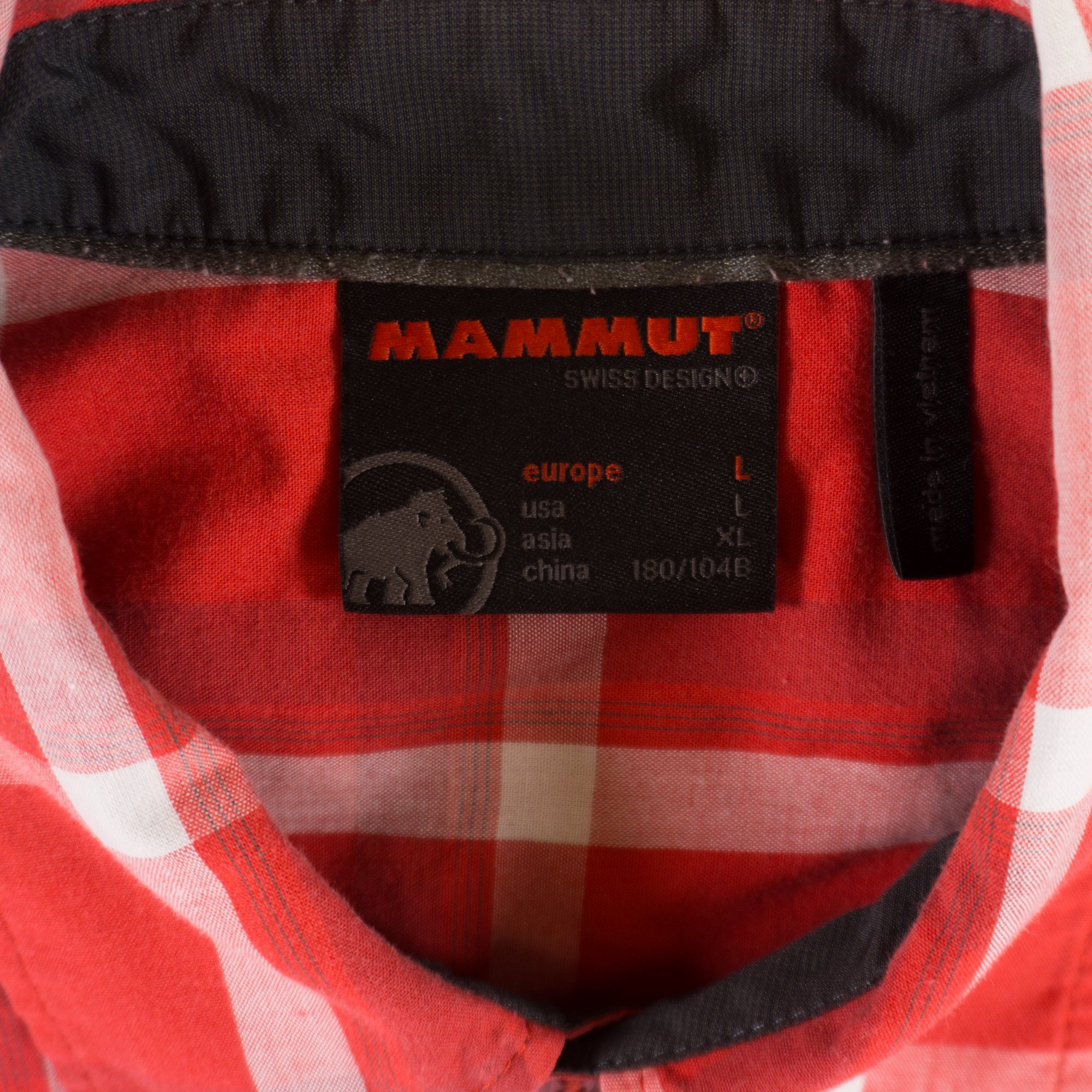 Mammut Червена Карирана Риза с Къс Ръкав