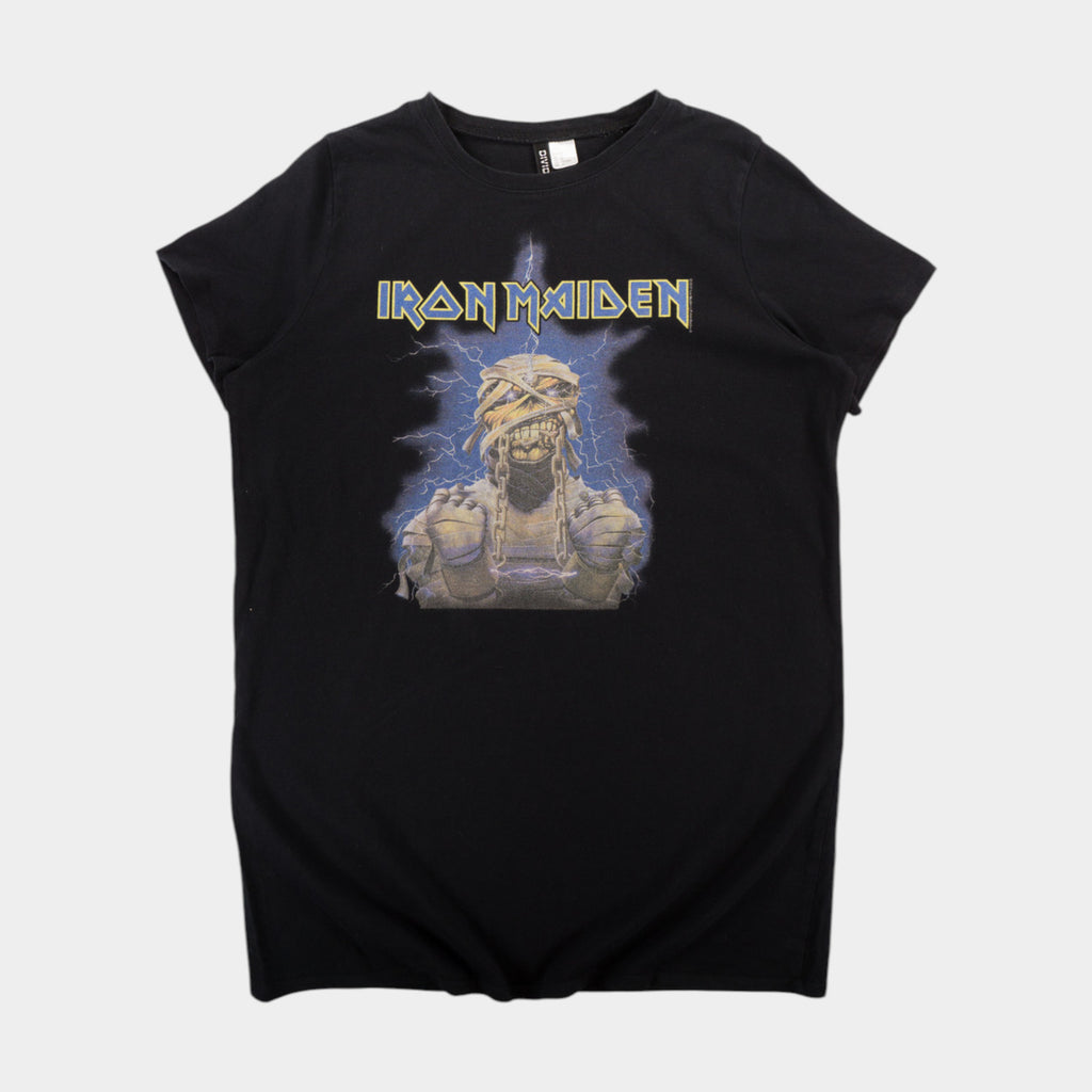 H&M x Iron Maiden Черна Туника с Графика