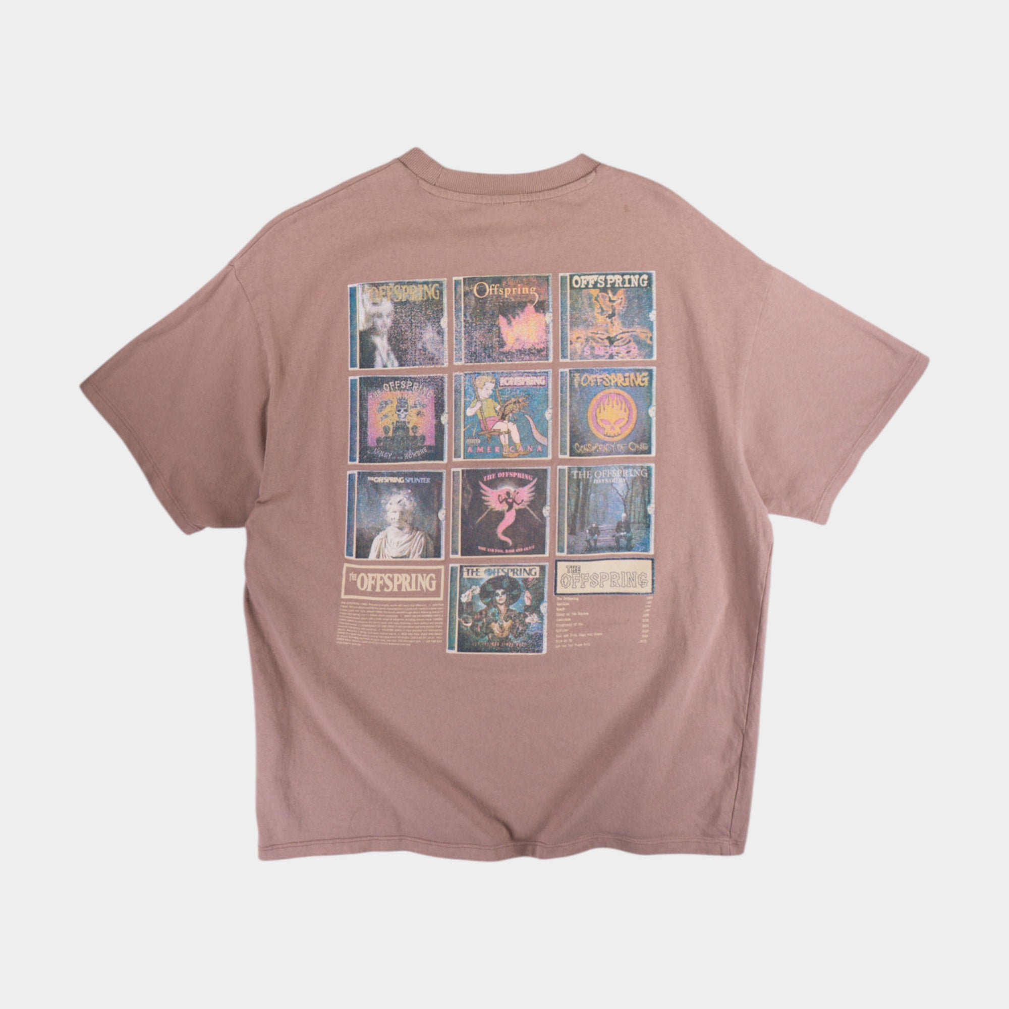 H&M X The Offspring Бежова Тениска с Графика
