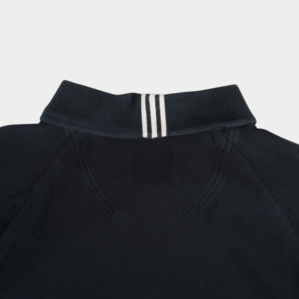 Adidas Винтидж 2000те Черна Тениска с Яка