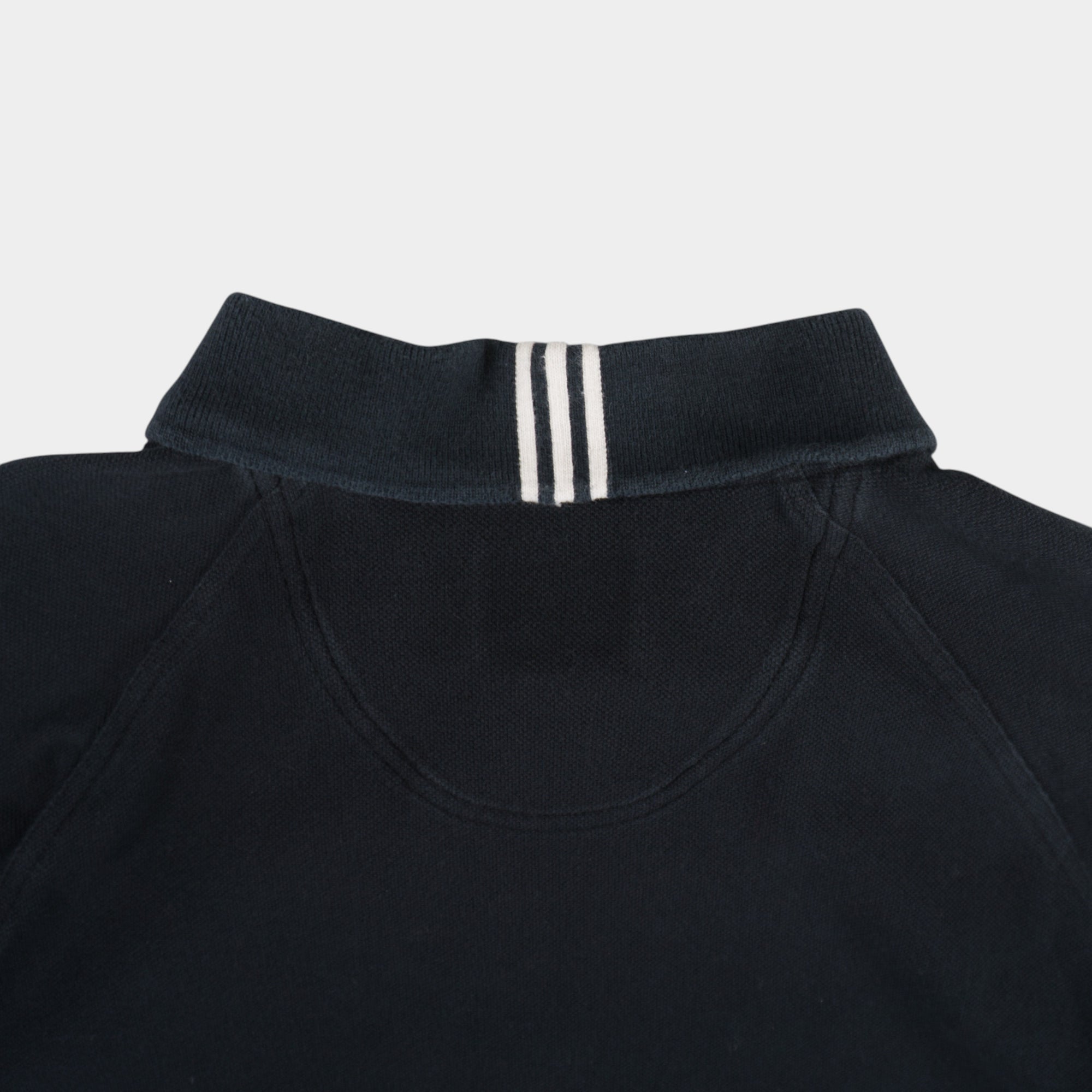Adidas Винтидж 2000те Черна Тениска с Яка
