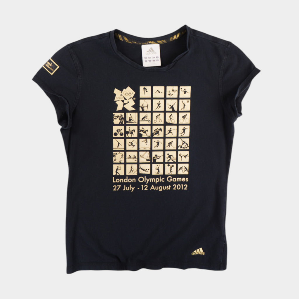 Adidas London Olympic Games Черна Тениска с Графика
