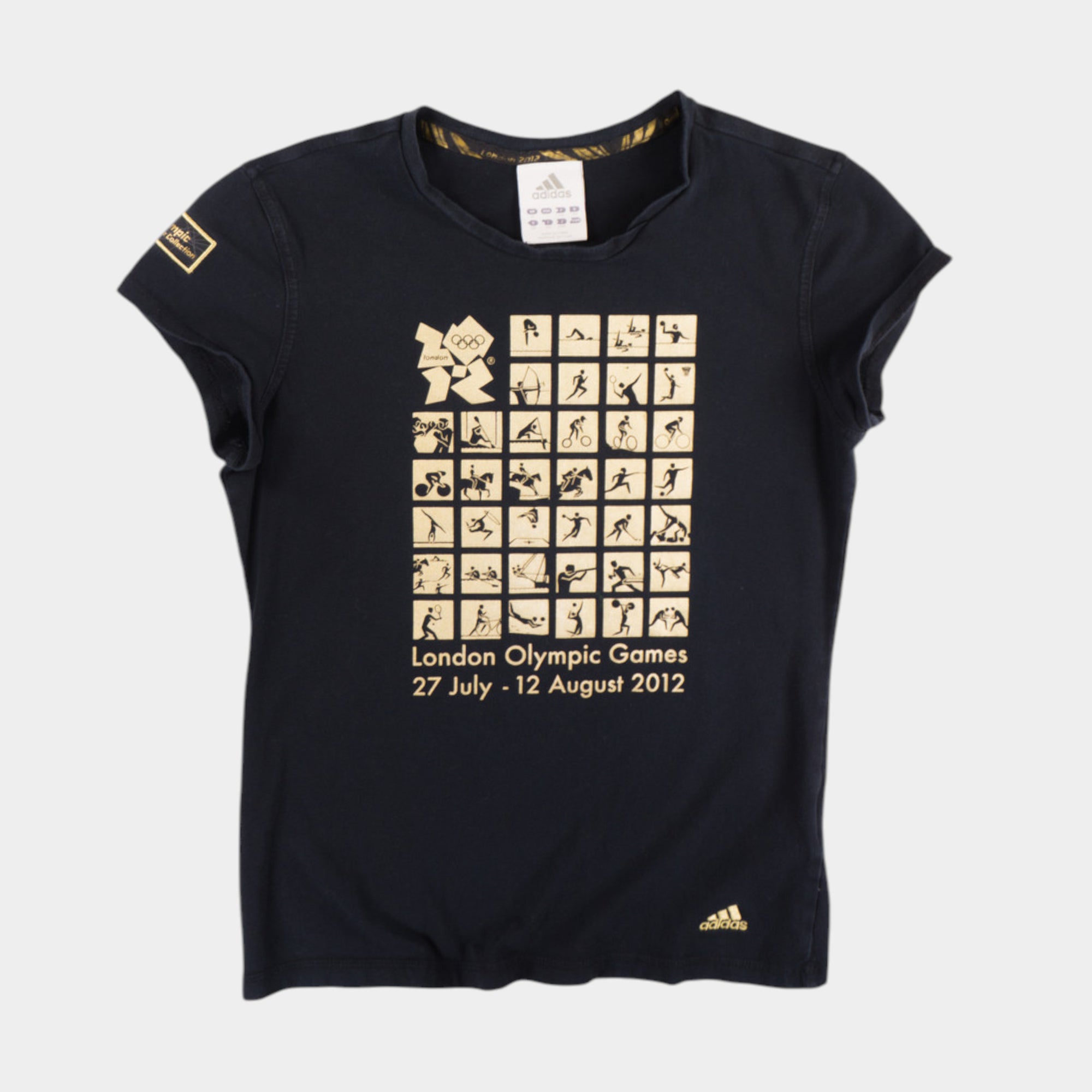 Adidas London Olympic Games Черна Тениска с Графика