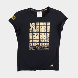 Adidas London Olympic Games Черна Тениска с Графика
