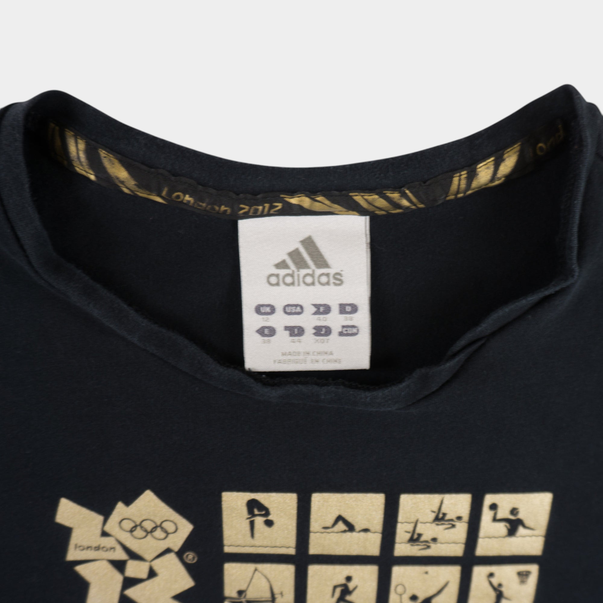 Adidas London Olympic Games Черна Тениска с Графика