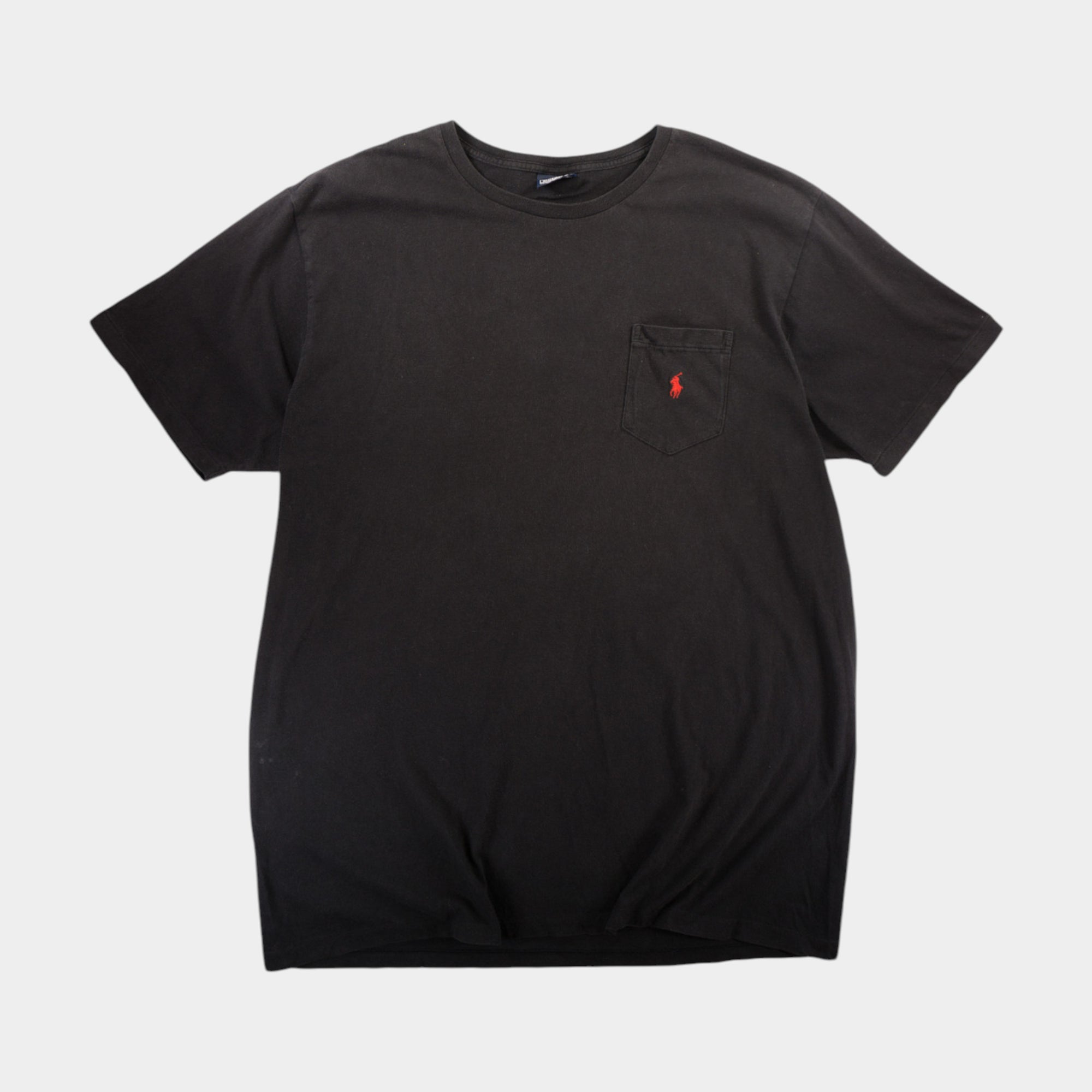 Polo Ralph Lauren Винтидж Единичен Шев Черна Тениска