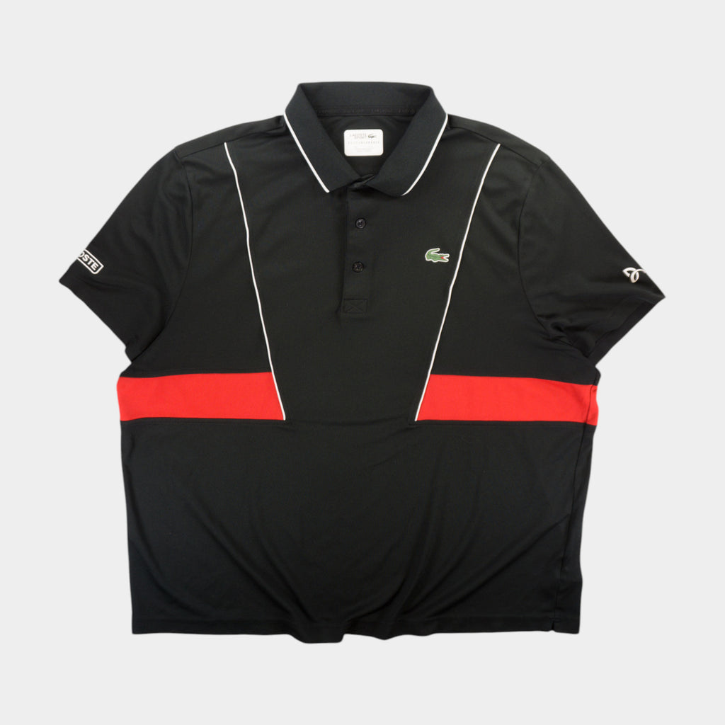 Lacoste Sport x Novak Djokovic Черна Тениска с Яка