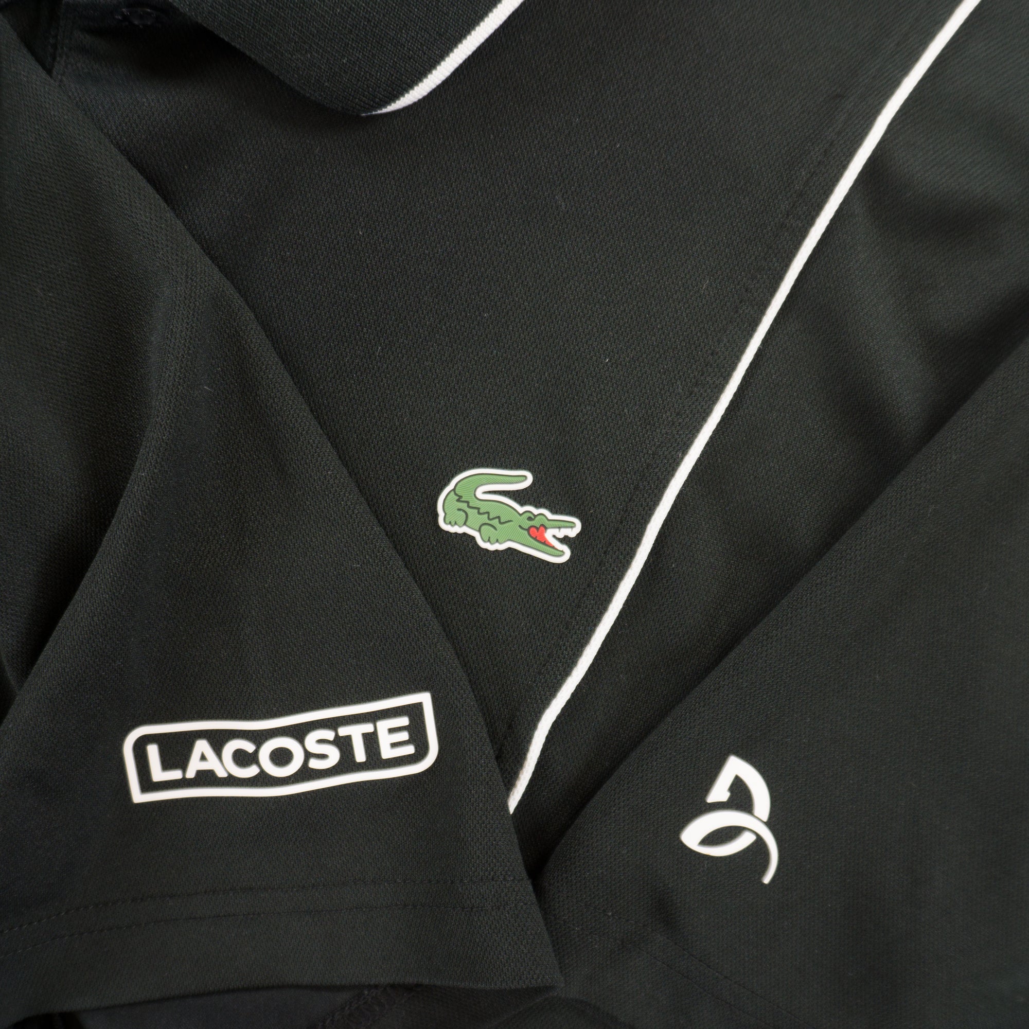 Lacoste Sport x Novak Djokovic Черна Тениска с Яка