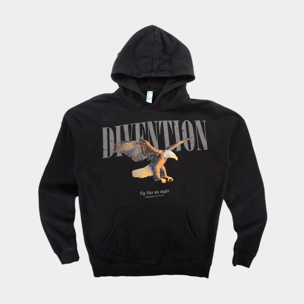 Divention Черен Суичър с Графика