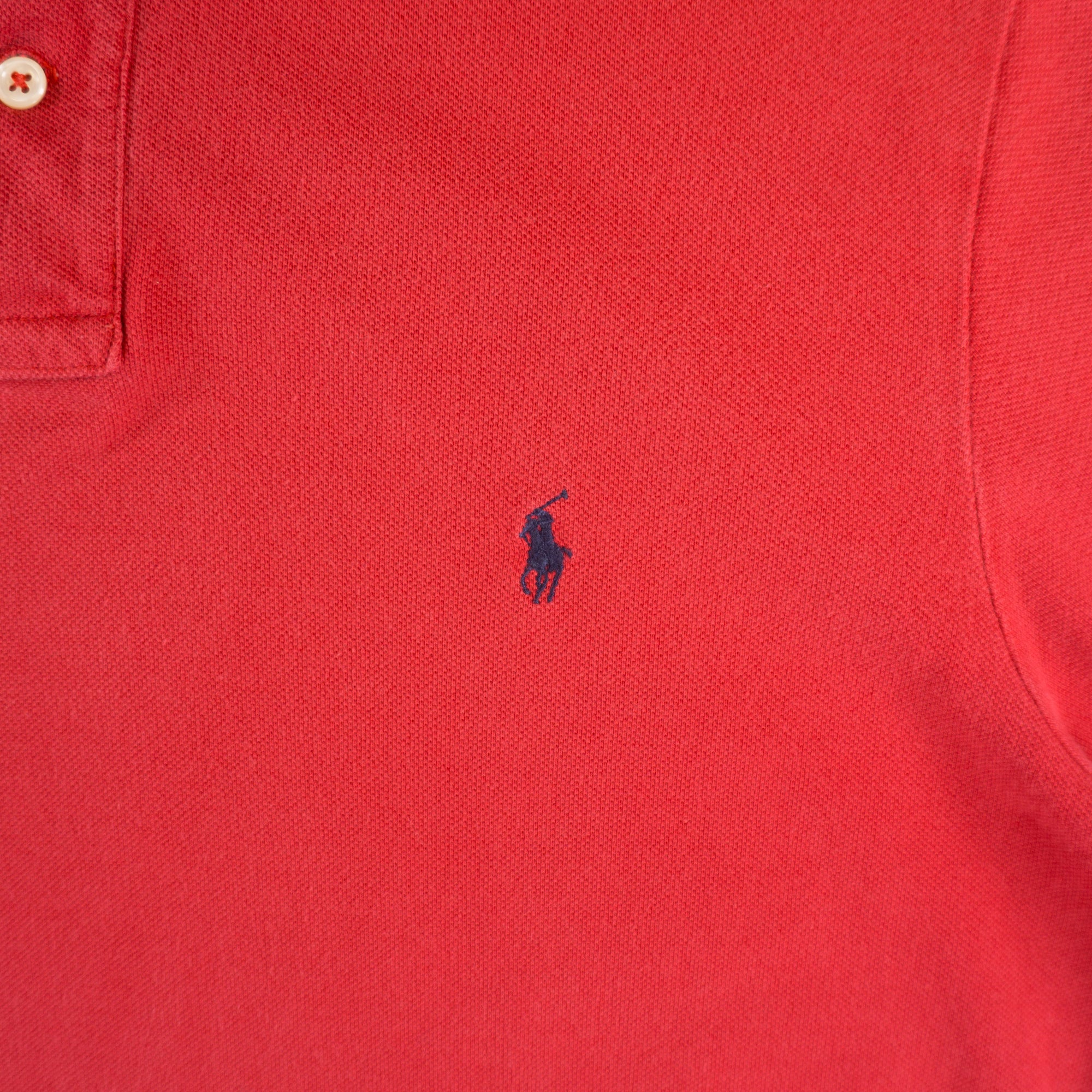 Polo Ralph Lauren Винтидж 2000-те Червена Тениска с Яка