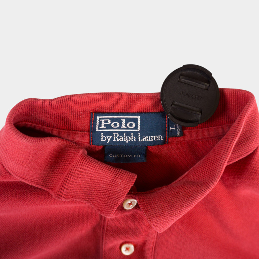 Polo Ralph Lauren Винтидж 2000-те Червена Тениска с Яка