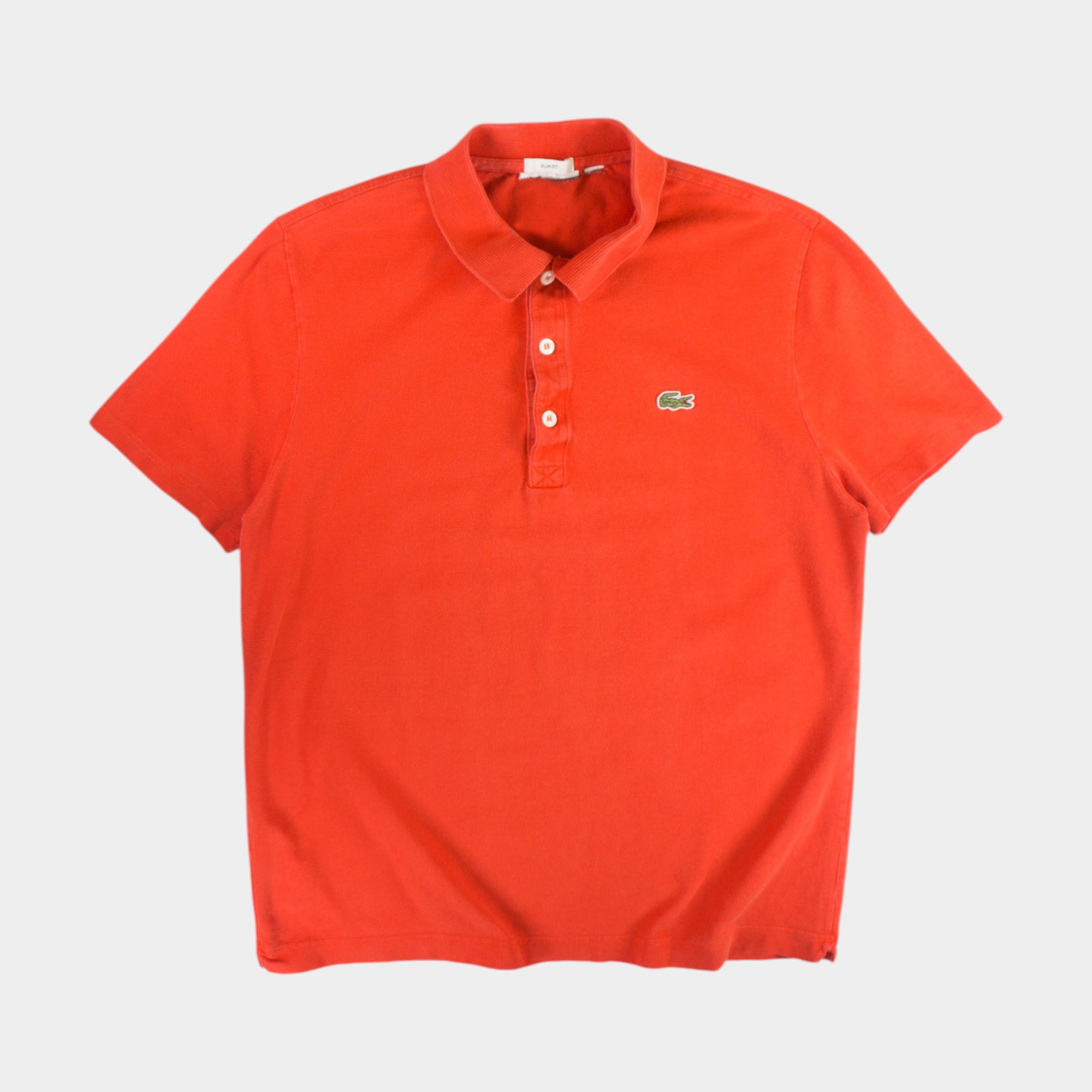 Lacoste Винтидж Червена Тениска с Яка