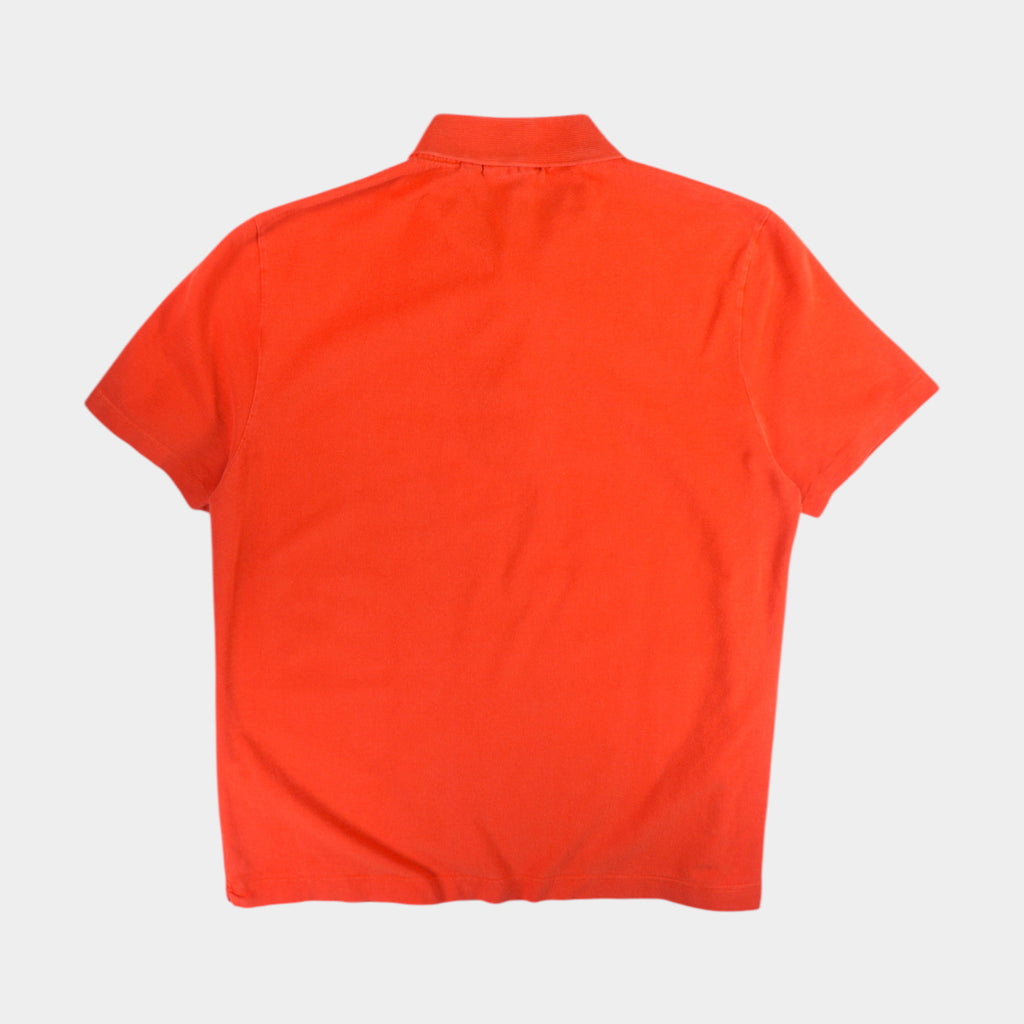 Lacoste Винтидж Червена Тениска с Яка