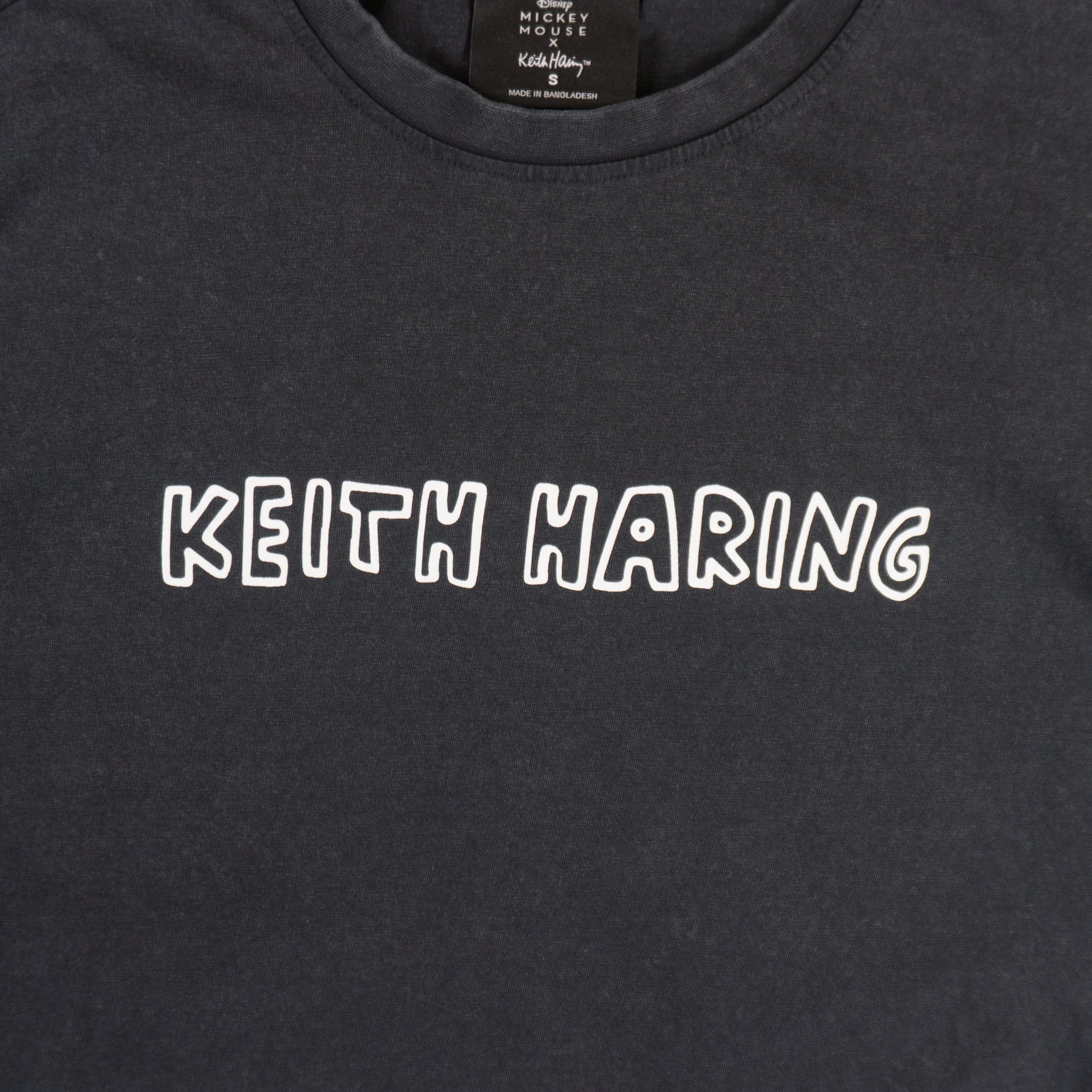 Disney Mickey Mouse X Keith Haring Черна Тениска с Графика